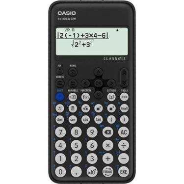 Imagem de Calculadora Científica Casio FX-82LACW Classwiz com Display de Alta Definição e Visualização de Gráficos QR Code Preta