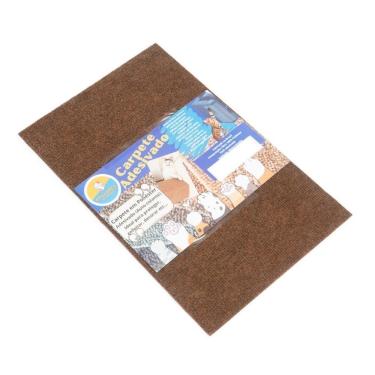 Imagem de Arranhador Adesivo para Gato OEM Protetor para Sofá e Cama Box em Carpete 100% Poliéster Marrom 30x48cm 1 Unidade