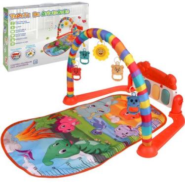 Imagem de Tapete de Atividades Interativo Acolchoado Para Bebê Com Piano Musical