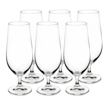 Imagem de Jogo 6 taças cerveja Anna cristal 380ml 19cm -Bohemia, 3 meses por def