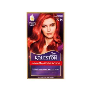 Imagem de Wella Koleston 7744 Vermelho Intenso Kit Completo com Óleos Hidratante