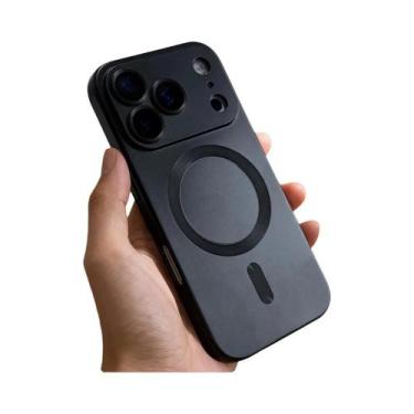 Imagem de Capa Magnética De TPU Macio Com Pintura Metálica Para Carregamento Sem