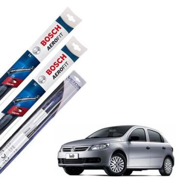 Imagem de Kit palheta Limpador Parabrisa Gol G5 2008 2009 2010 2011 12 - Bosch e