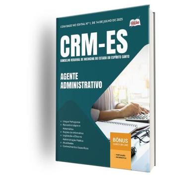 Imagem de Apostila CRM-ES - Agente Administrativo - Apostilas Opção