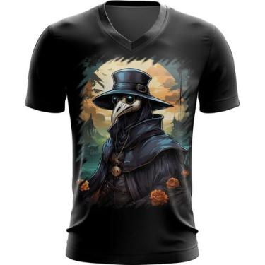 Imagem de Camiseta Gola V Máscara da Peste Negra 20 - Kasubeck Store®, INF 00