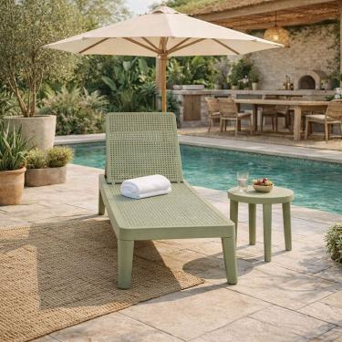 Imagem de Espreguiçadeira para Jardim Oceana Verde Eucalipto