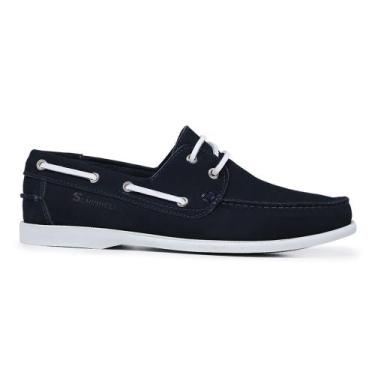 Imagem de Sapato Mocassim Dockside Masculino Estilo  606 - Jhon Boots, Azul mari