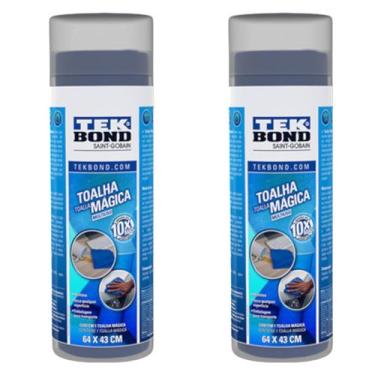 Imagem de Kit 2 Toalha Mágica Alta Absorção Seca Carro Automotiva - TEKBOND, 64x