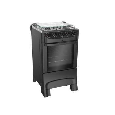 Imagem de Fogão 4 Bocas Mueller MFI4BB Acendimento automático, Preto fosco, Bivo