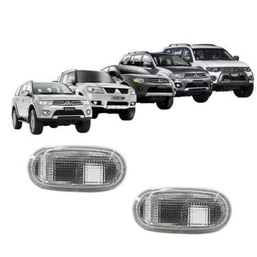 Imagem de Par Lanterna Lateral Paralama Pisca Seta L200 Triton Pajero Tr4 Crista