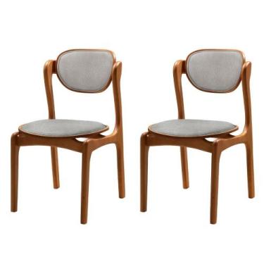 Imagem de Conjunto com 2 Cadeiras de Jantar Solaris Soft Moderna Mobília, Quartz