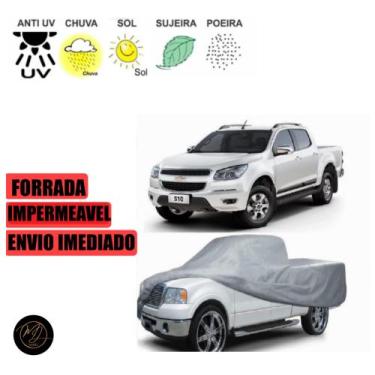 Imagem de Capa para cobrir Carro S10 FORRADA GG - 100% Impermeável e Total Prote