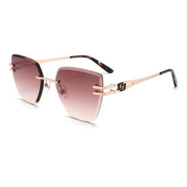 Imagem de Óculos Solar Colcci C0278e6034 Rosé Translúcido Lente Marrom Degradê-Feminino