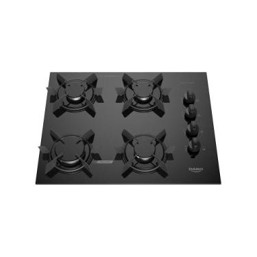 Imagem de Cooktop 4 Bocas Dako Pratiko Mesa Vidro a Gás Preto Bivolt, Preto, Biv