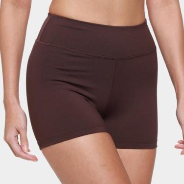 Imagem de Short Fila Flat Life Feminino, Marrom, G