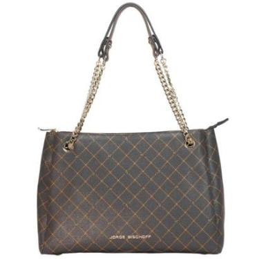 Imagem de Bolsa Feminina Média Jorge Bischoff Monograma JB de Mão Couro 00842-Feminino