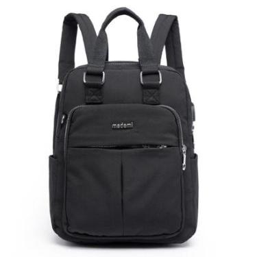 Imagem de Mochila Bolsa Feminina Notebook Reforçada Usb Resistente-Feminino