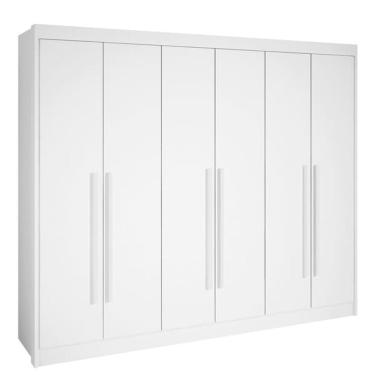 Imagem de Guarda Roupa Casal 6 Portas 7 Gav New Athos-branco - D'doro