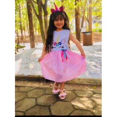 Imagem de Fantasia infantil vestido unicórnio com tiara - Kids , Unicórnio, 5/6a