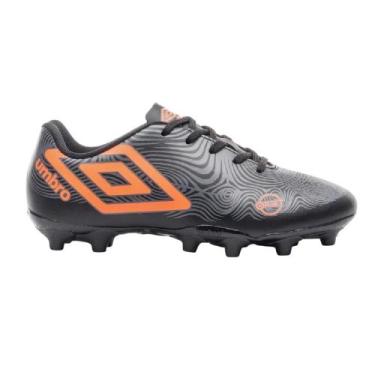 Imagem de Chuteira umbro campo orbit jr unissex, 33, Preto, Grafite