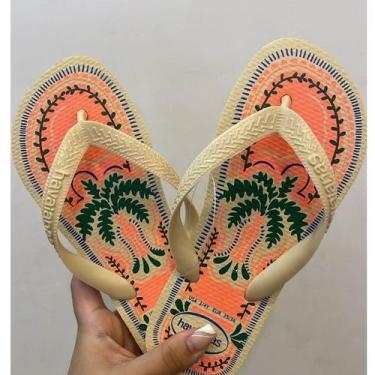 Imagem de Chinelo Top Summer Vibes Cor:ButtercreamTamanho:33/34 - Havaianas, But