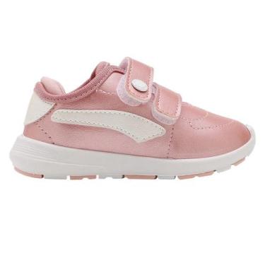 Imagem de Tênis Infantil Menina Pimpolho Metalizado Rosa 0120432C, 20, Rosa