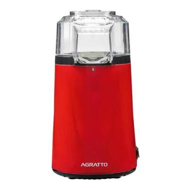Imagem de Mini Pipoqueira Eletrica 1200W Agratto Compact Red 220V, 220V
