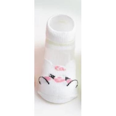 Imagem de Meia bebê zoo curta menina/menino  - Kadu modas, Coelho branco