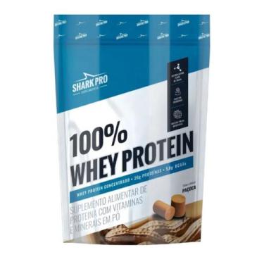 Imagem de 100% Whey Protein Paçoca Shark Pro  Refil 900g