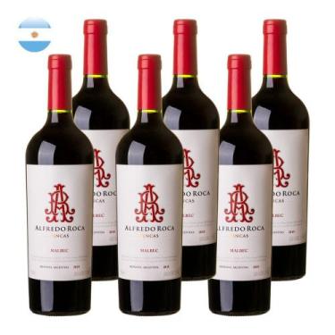Imagem de Kit 6 Vinhos Alfredo Roca Fincas Malbec Tinto Argentina 750ml
