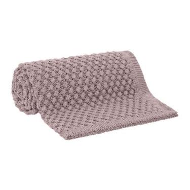 Imagem de Manta Decorativa de Tricot Manu - Buddemeyer, ROSE