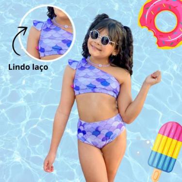 Imagem de Biquini Infantil Menina Juvenil Proteção UV Verão Moda Praia - Click B