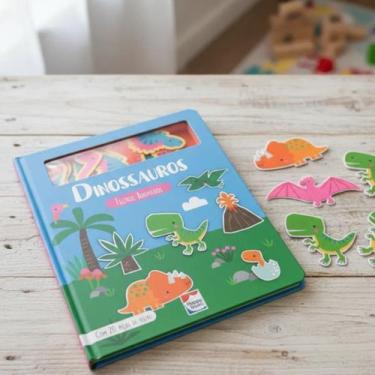 Imagem de Livro Infantil Feltros Animados: Dinossauros HappyBooks