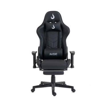 Imagem de Cadeira Gamer Rise Mode X04 Até 130kg Preto RMCGX04BK