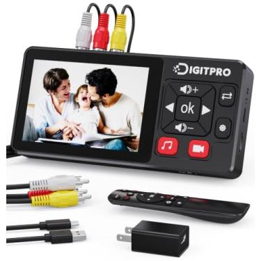 Imagem de Conversor VHS para digital 2.0, gravador conversor de vídeo HD para digital com controle remoto, converte áudio de vídeo analógico de VHS/VCR, DVR/DVD/Hi8/Mini DV/filmadora/consoles de jogos