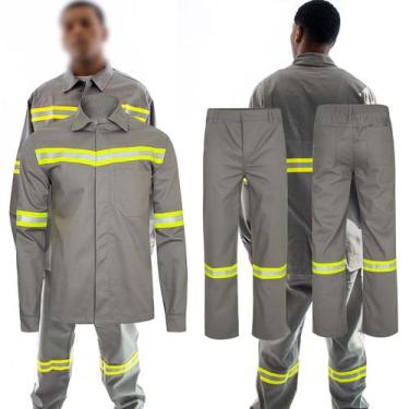 Imagem de Conjunto Uniforme Profissional Refletivo Segurança Trabalho Operaçao O