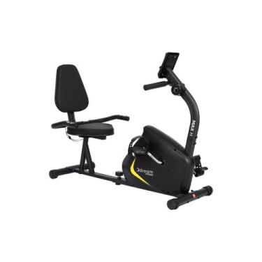 Imagem de Bicicleta Ergométrica Magnética Horizontal com 8 Níveis de Resistência