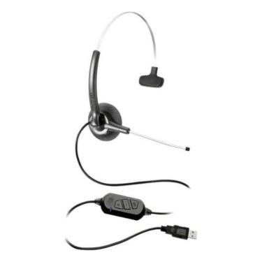 Imagem de Headset Felitron Stile Compact Voip Comunicação Profissional com Cancelamento de Ruído USB Preto
