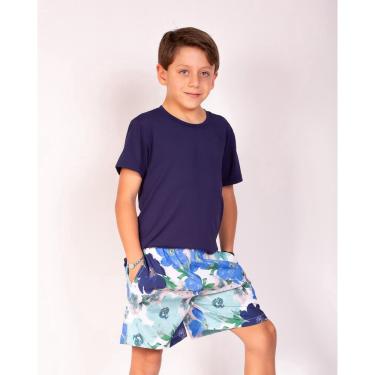 Imagem de Camiseta Infantil em Dry Fit com Proteção UV50 + Azul Marinho