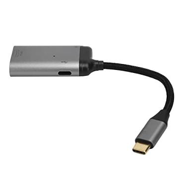 Imagem de Adaptador de cabo USB-C para DP, conversor de fonte de carregamento rápido PD 100W, saída de vídeo HDR 8K a 60Hz, adequado para notebooks, celulares, monitores, projetores