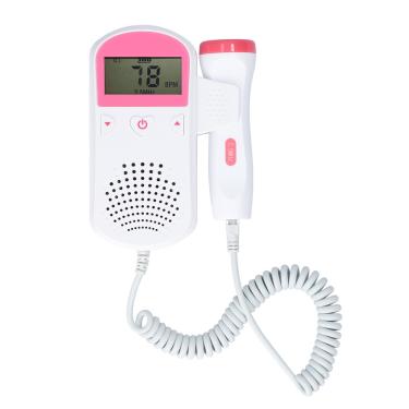 Imagem de Monitor cardíaco pré-natal doméstico com Doppler fetal para bebês Tela lcd Medidor de voz para feto Produto de cuidados diários para mulheres grávidas