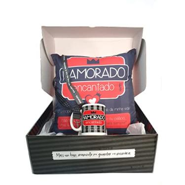 Imagem de Kit Presente Almofada Caneca Dia Namorados Você me Faz Bem