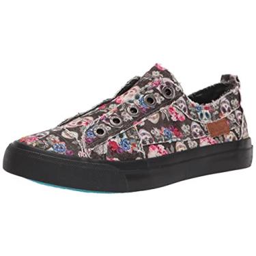 Imagem de Blowfish Malibu Tênis feminino Play, Estampa de crânio de açúcar carvão, 8.5