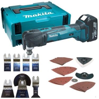 Imagem de Esmerilhadeira Angular 4-1/2 Pol. à Bateria de 18V Íons-Lítio com 2 Bat. e Maleta-MAKITA-DGA455RFE3