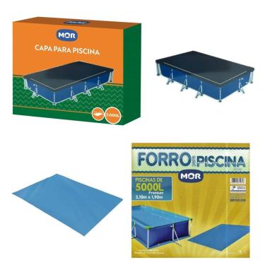 Imagem de Kit Capa + Forro Para Piscina Premium 5000 Litros - Mor