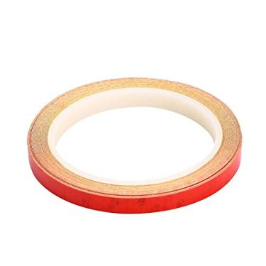 Imagem de 2 rolos decalques de bicicleta,adesivos refletivos de ciclismo de bicicleta fita de decalque de roda de seguran?a(Red), Adesivo refletivo de bicicleta Fita refletiva Adesivos seguran?a 2 rolos d