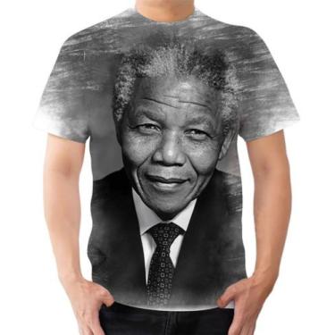 Imagem de Camiseta Camisa Nelson Mandela Presidente Africa Do Sul 2 - Estilo Kra