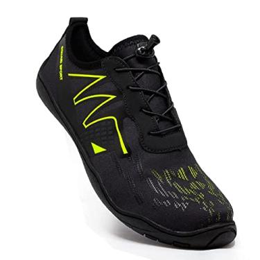 Imagem de Sapatilha Hibrida Neopreme Aquática Esportes Náuticos Mergulhos Natação Bike (43, PretoLimão)