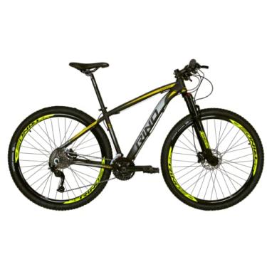 Imagem de BICICLETA ARO 29 RINO EVEREST TRAS. ALIVIO - 27V - 1.0 (PRETO/AMARELO, 17)