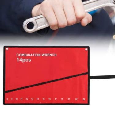 Imagem de Bolso multibolso, bolsa organizadora de chave rolo, bolsa de armazenamento, suporte para pendurar, FTVOGUEya4knmevwx-04, 14 Pockets